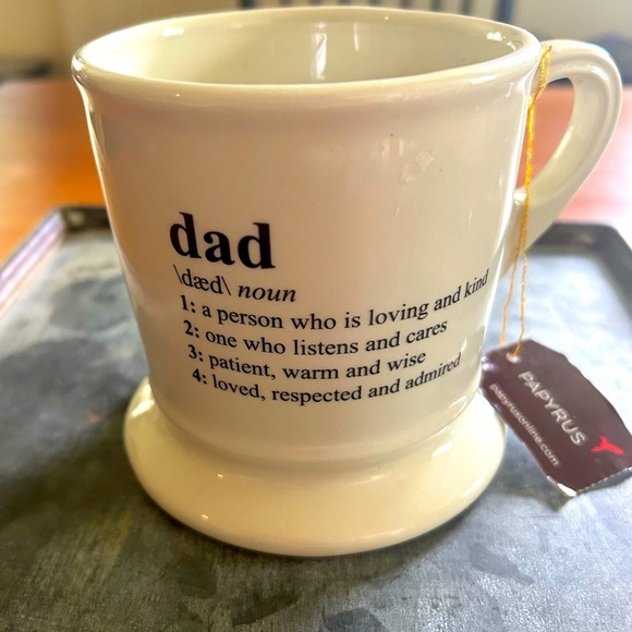 NWT Papyrus White Dad Mug. Doubled sided Graphic.Father’s Day Coffee - Picture 1 of 6